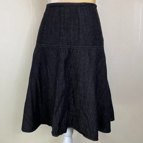 Ralph Lauren Dresses & Skirts - LRL Lauren Jeans Co Soft Black Denim Skirt Size 14